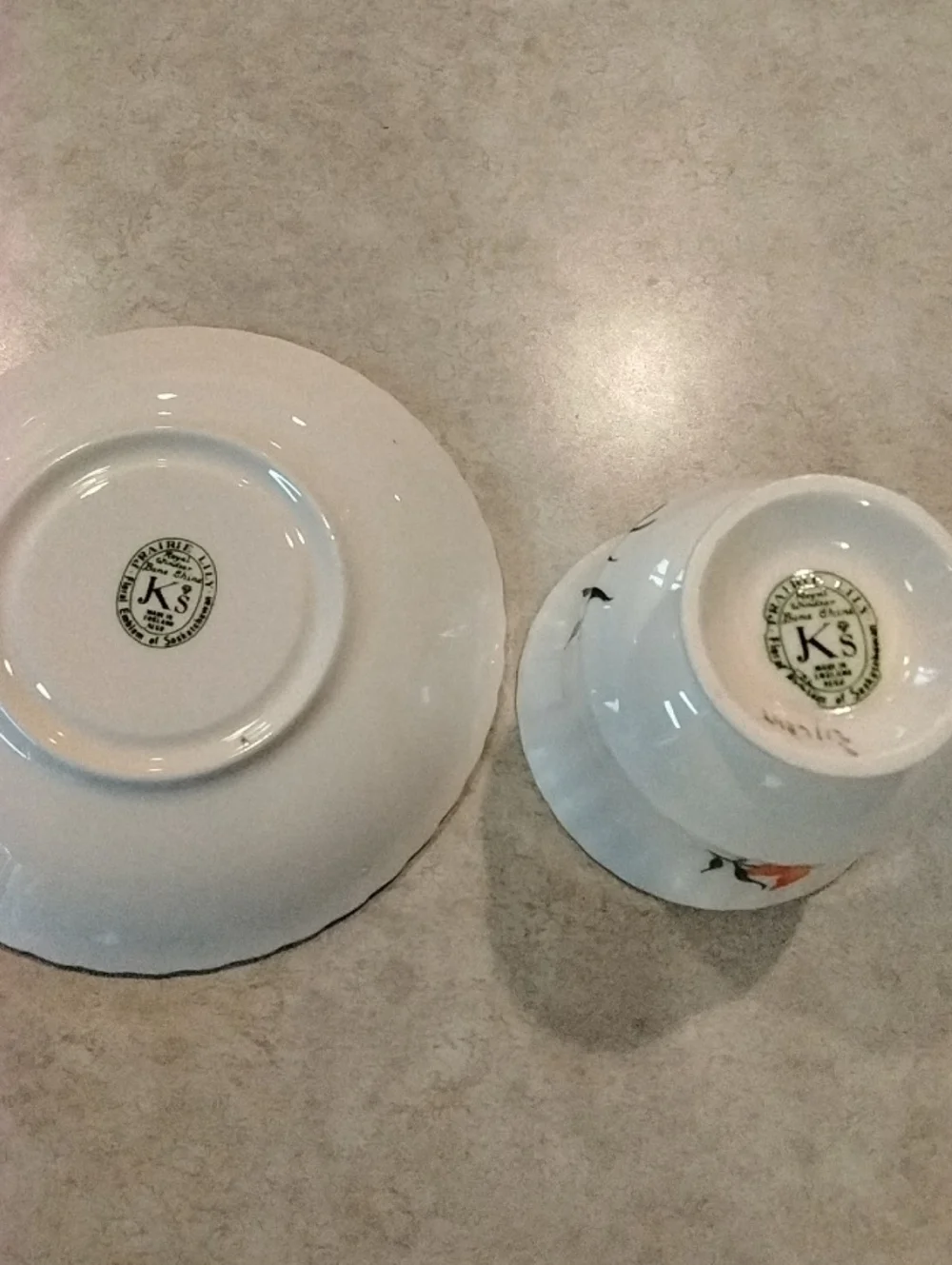Royal Windsor Orange Prairie Lily Bone China Vintage Teacup and Saucer Set